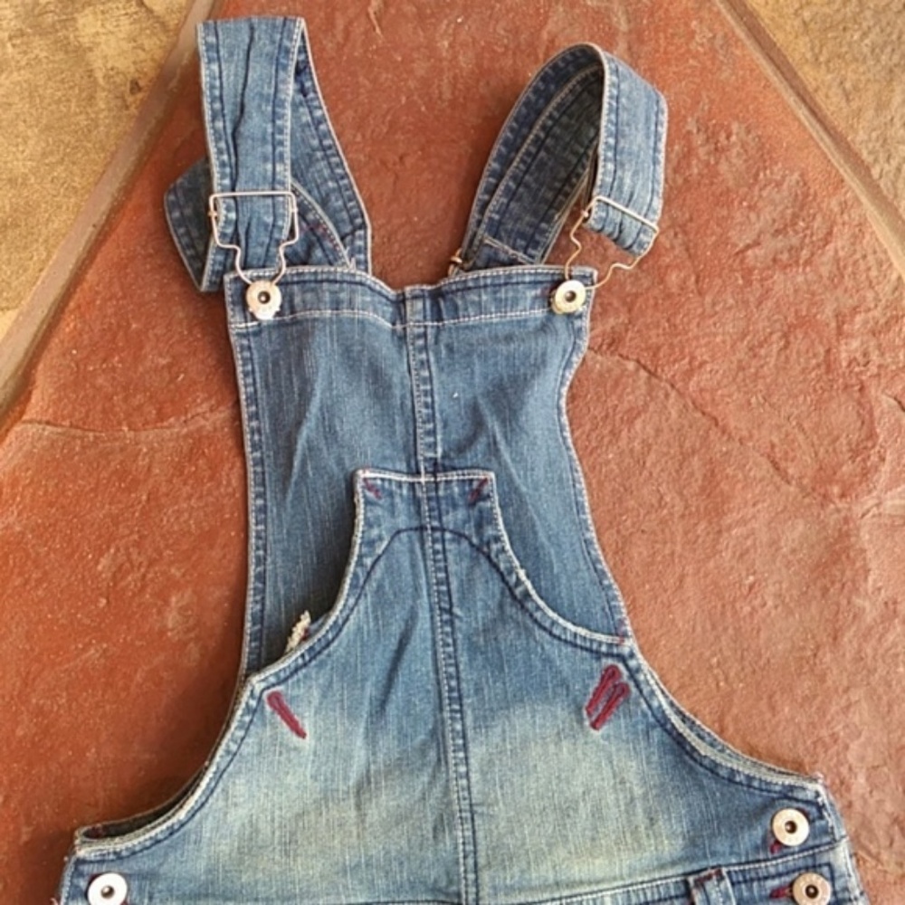 Denim Mudd Juniors Overall Skirt Size 1 - Picture 8 of 14